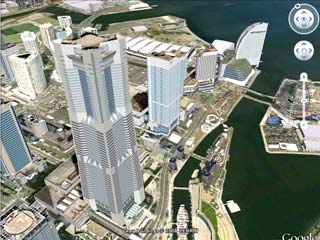 横浜ランドマークタワー 全施設を休館（Google Earth） - パソコン教室 <b>...</b>