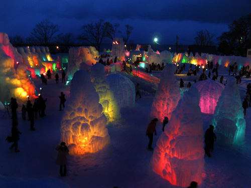 第32回2010年<b>支笏湖</b>氷濤祭り - ＩＳＬＡＮＤ日記