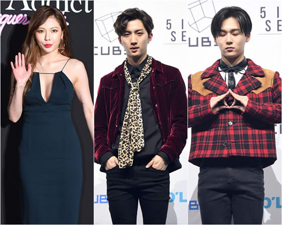 4Minute、ヒョナ、PENTAGON、フイ、イドン