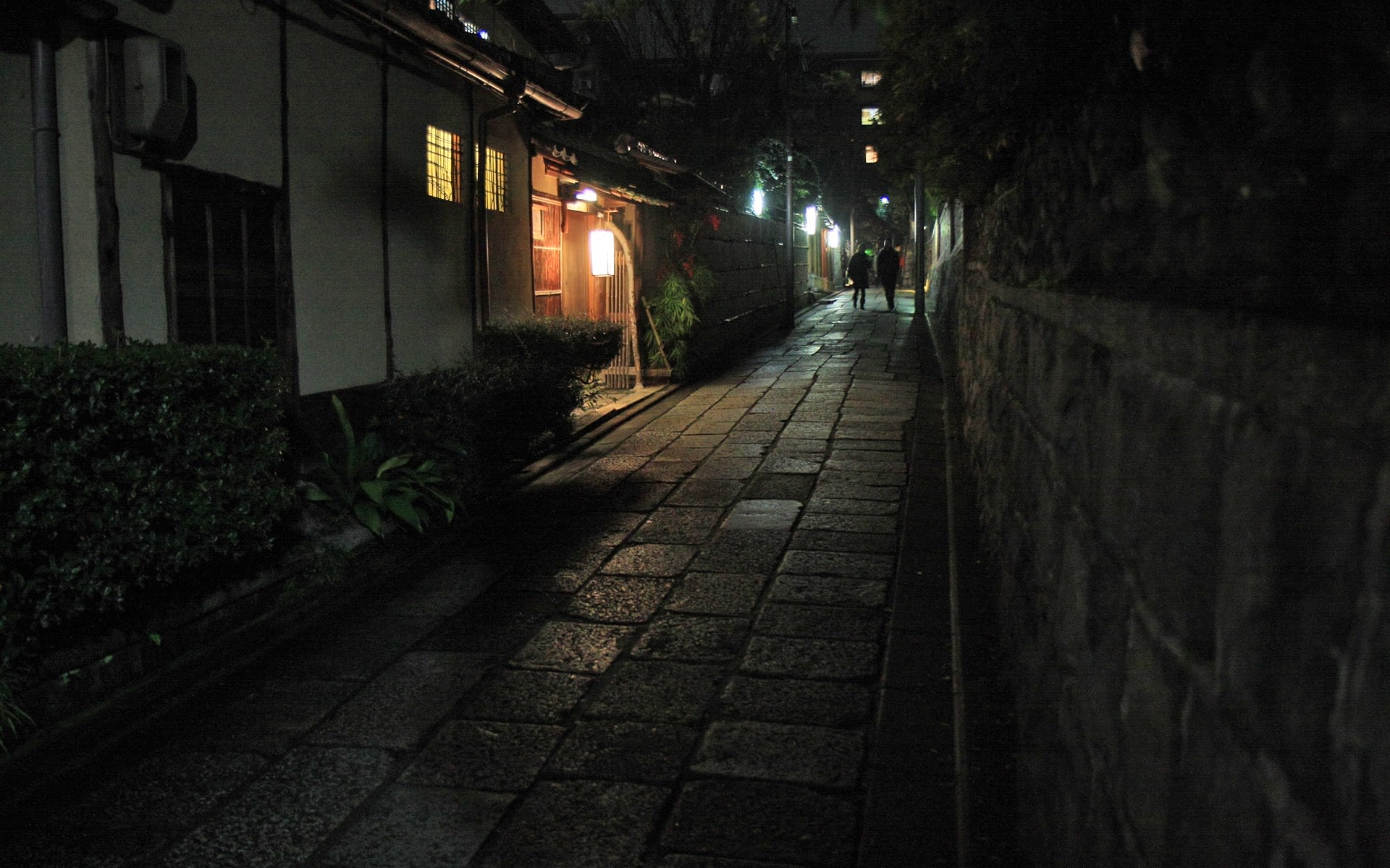 京都の壁紙 夜の石塀小路 祇園 計16枚 壁紙 日々駄文