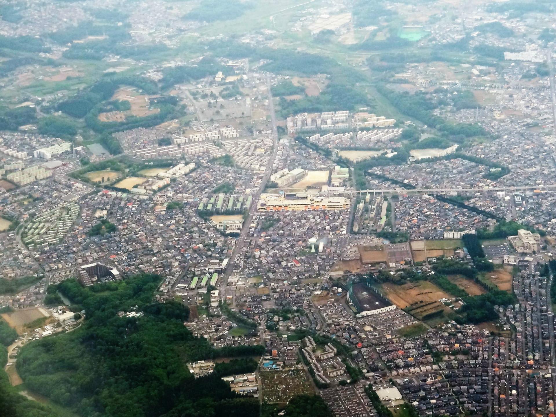 習志野から千葉市中心部 稲毛上空 空撮シリーズvol124 シモキタのtokyoboy