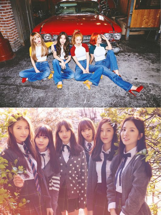 MAMAMOO、GFRIEND