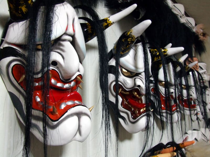 神楽面 広島神楽　咥え面　土蜘蛛 にゃ様専用］石見神楽面 土蜘蛛 神楽面 伝統芸能 菅沢面 - メルカリ