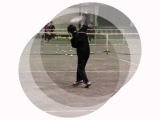 <b>バックハンドストローク</b> - 正八角形グリップラケットテニス打法