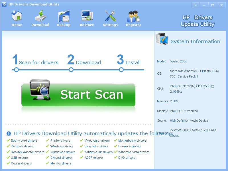 Hp Deskjet 5443  Windows 7  -  9