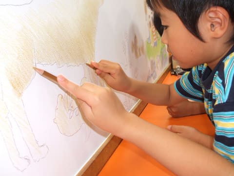 絵本ルームの壁画