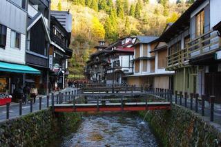 銀山景観（<b>銀山温泉</b>） - お湯の国：美しの日本