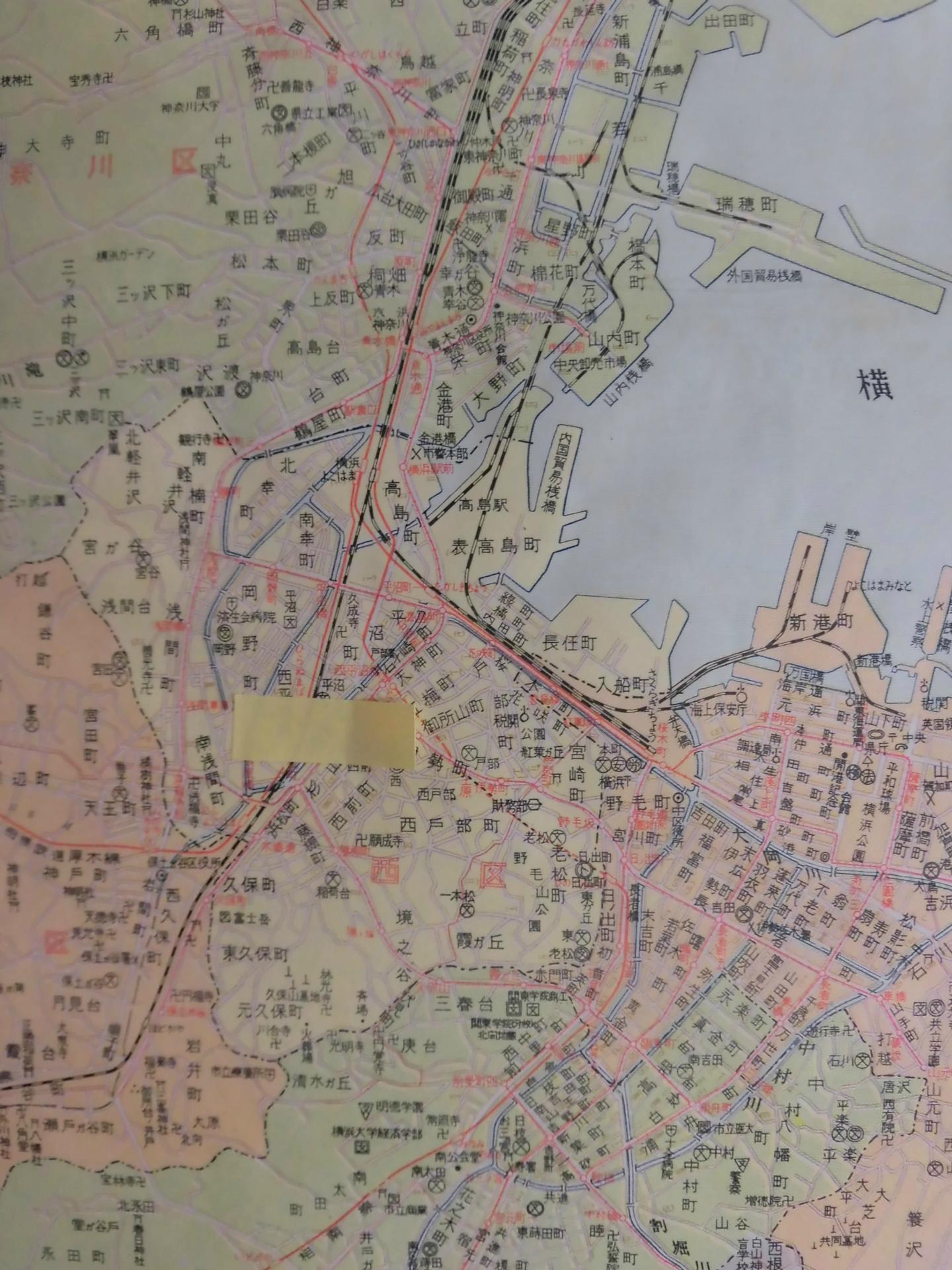 横浜市街図 昭和36年 - 新日本古地図学会
