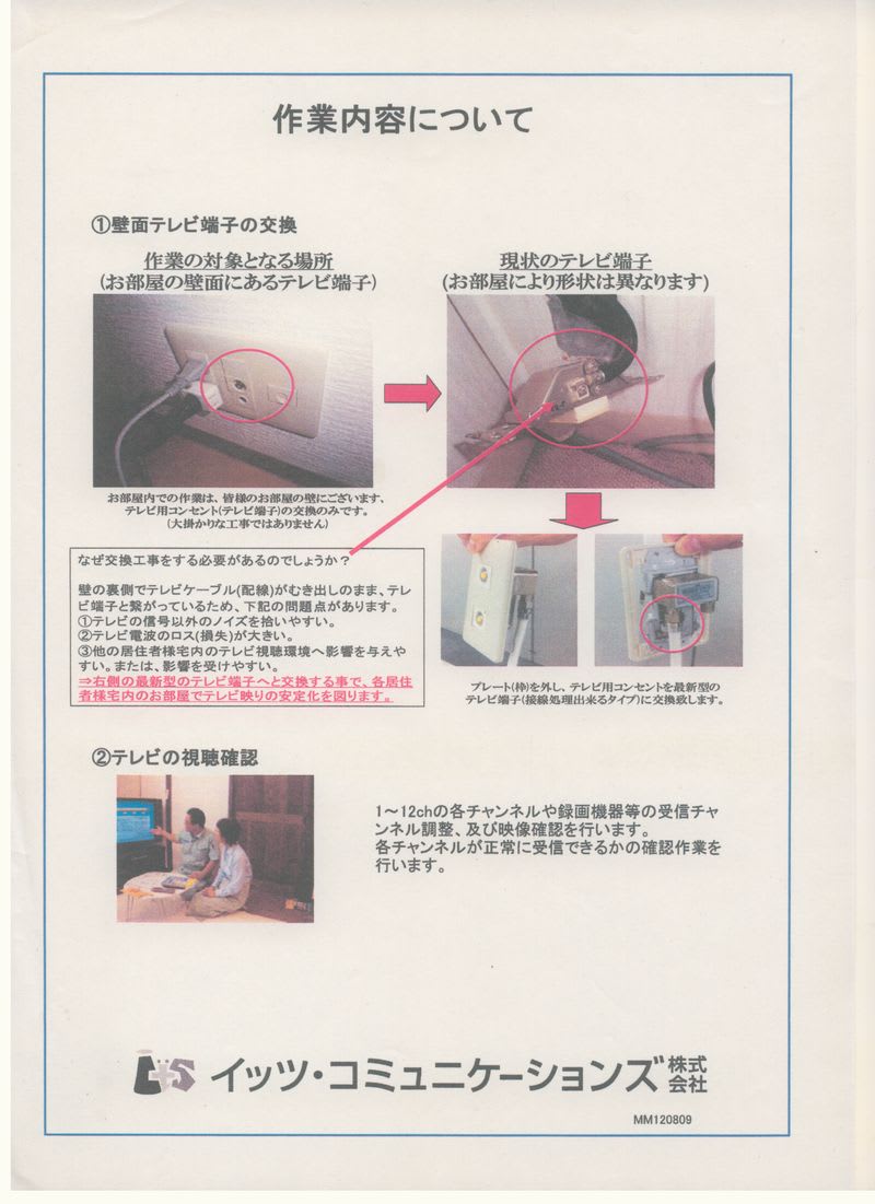 マンション管理組合からの提案 イッツコムの不適切な営業