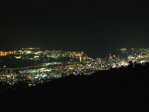 神戸方面の夜景