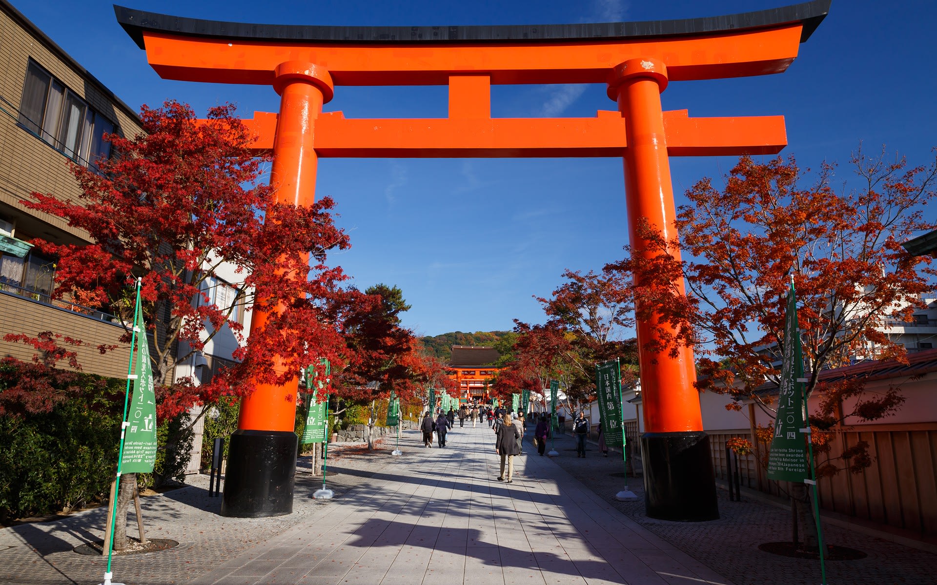 14年紅葉の京都 伏見稲荷大社の壁紙その1 計43枚 壁紙 日々駄文