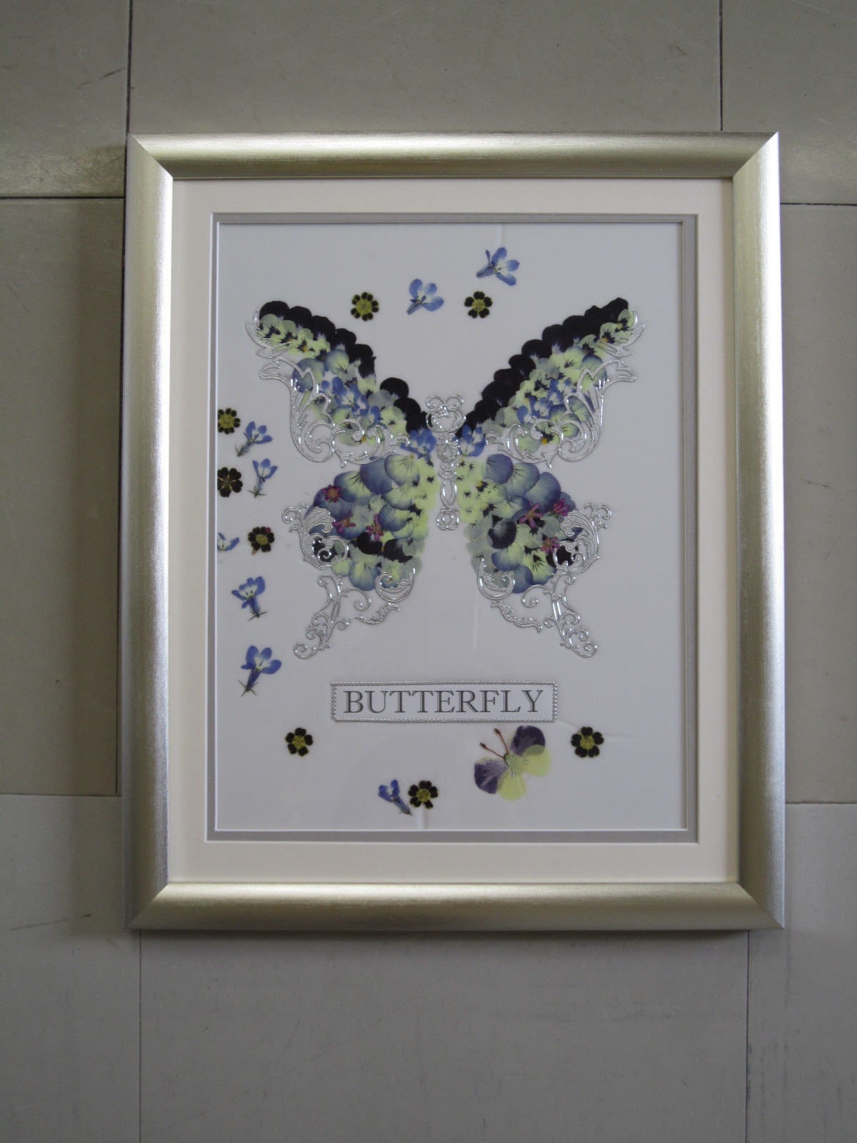 青い蝶々（押し花） - 押し花アート・ポケット ～内山実枝子のひだまり 