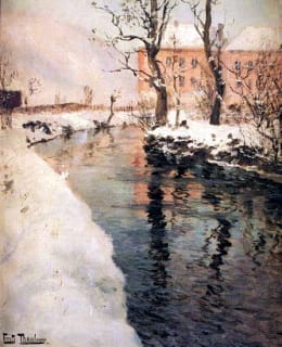単品販売/受注生産 ノルウェー国立美術館収蔵画家 油絵 絵画 - 通販