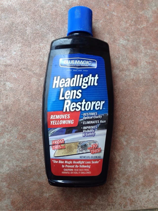 BLUE MAGIC Headlight Lens Restorer Y's Open Car Diary