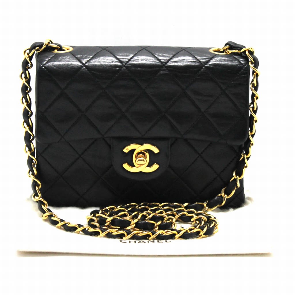 AUTHENTIC CHANEL SMALL CHAIN SHOULDER BAG CROSSBODY BLACK FLAP QUILTED MINI 251 | eBay