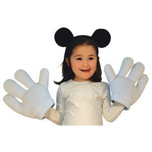 RUBIE'S（ルービーズ） DISNEY（ディズニー） 手ぶくろ（コスプレ用） Mickey Mouse Headband ＆ Glove Set（ミッキー マウス ヘッドバンド ＆ グローブ セット）
