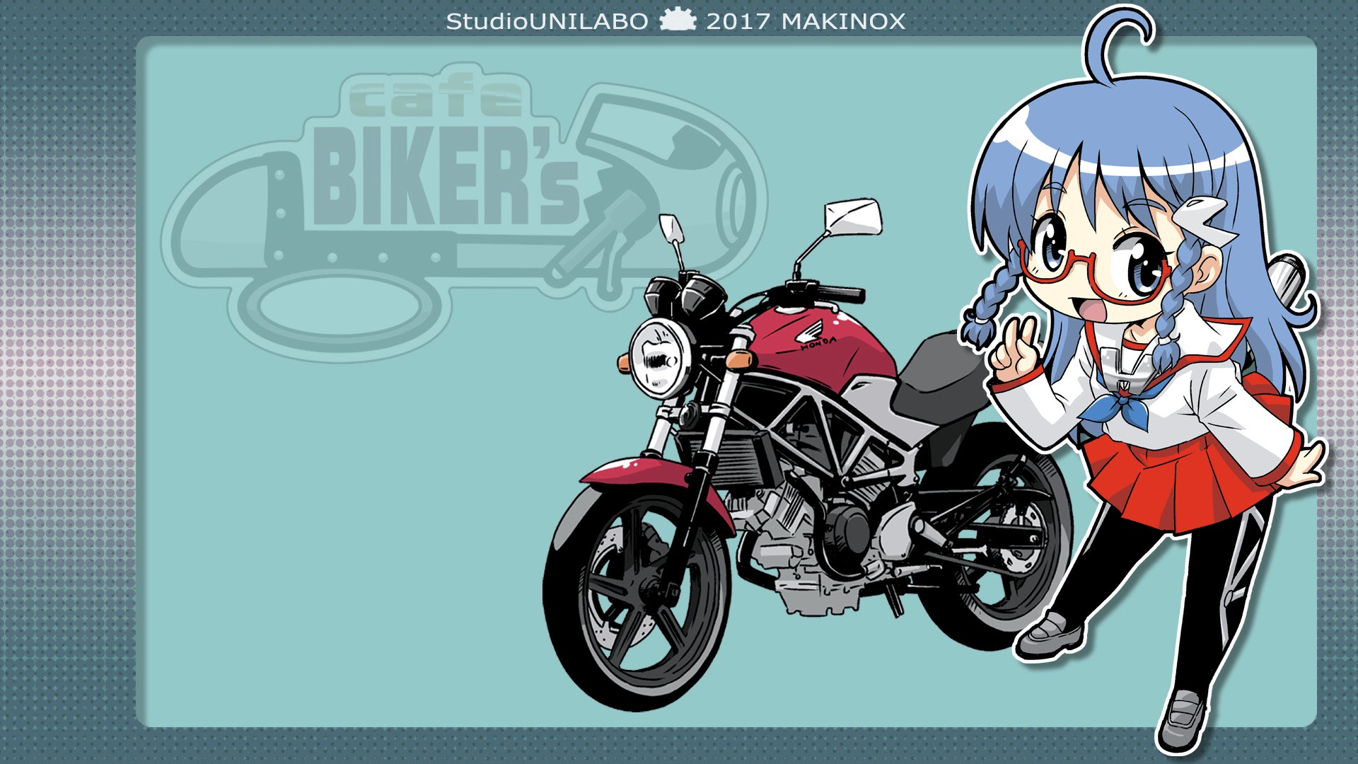バイク擬人化マンガ Cafebiker S 壁紙放出 Studio Unilaboの Manga配信行為