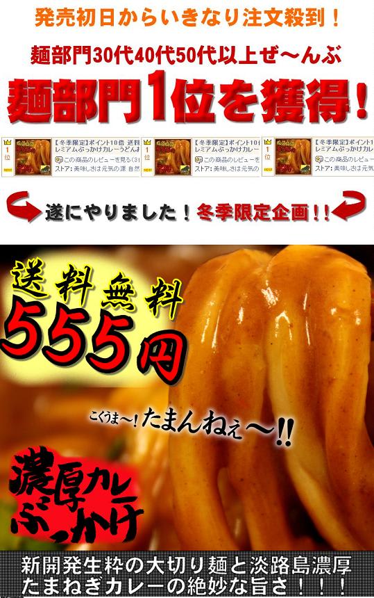 生粋の讃岐うどんプレミアムぶっかけカレーうどん