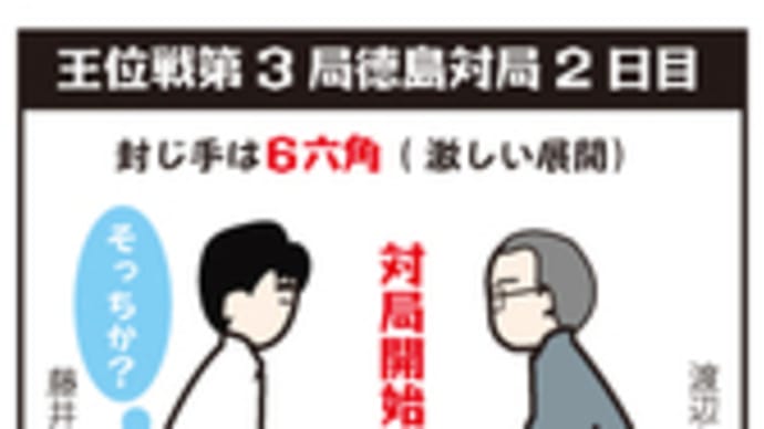 王位戦第3局に決着