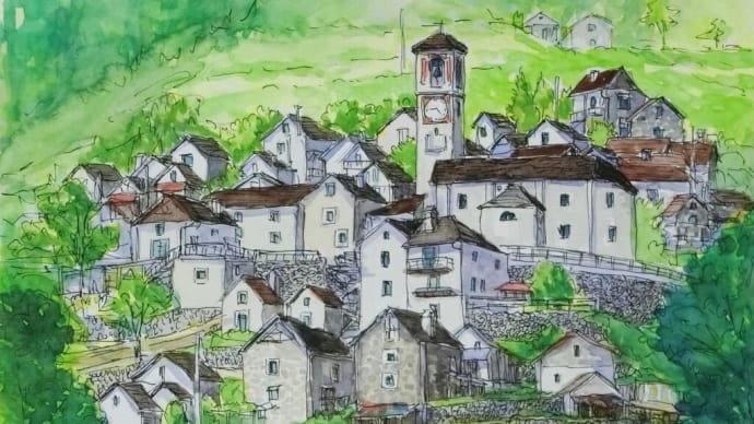 「スイス・コリッポ村」の絵が出来ました！