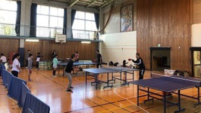 【土曜スクール】三学年委員会『卓球レッスン』