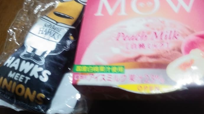 ホークスグッズとアイス