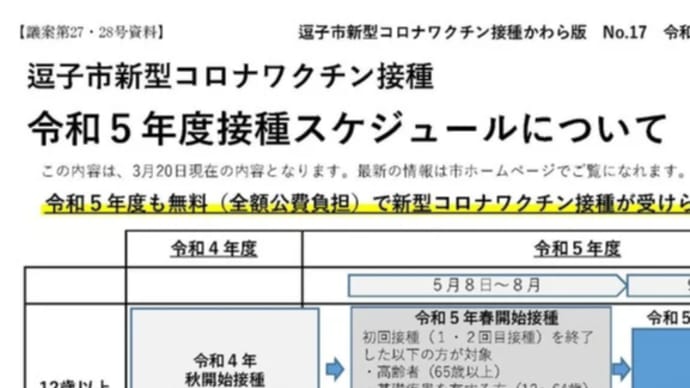新型コロナウイルスワクチン接種の専決処分