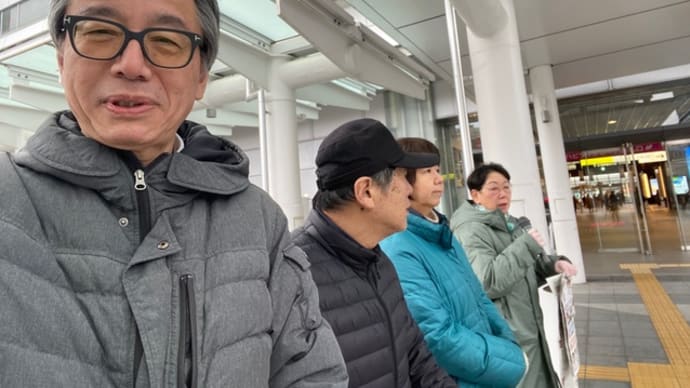 今日から福井も大雪警戒。消費税減税を、カネで動く自民党政治を終わらせよう❣️街頭宣伝で訴え。