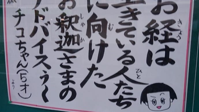 お釈迦さまのアドバイス!