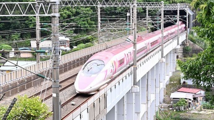 キティ新幹線 と ドクターイエローの すれ違いは・・・ダメでした。 '25.5.29