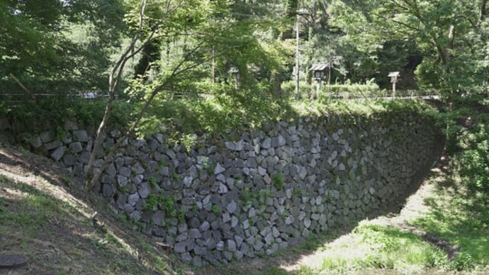 国史跡・高岡城址の石垣@富山県高岡市 2024年3月20日