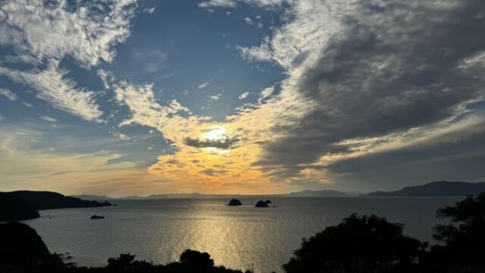 不知火海の夕景