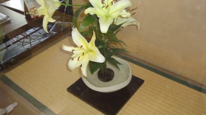 吹田市役所挿花8月26日