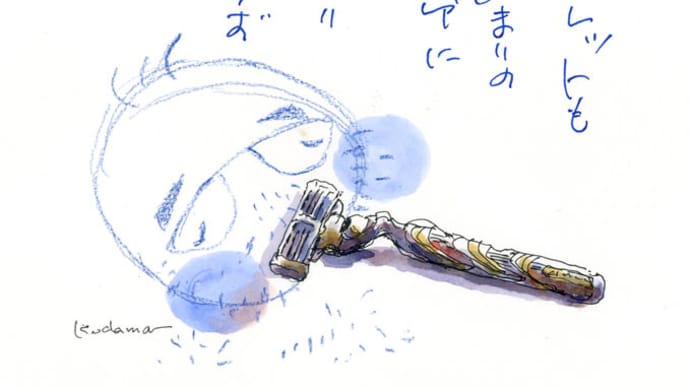 ジレットも あまりのヒゲに 剃りきらず