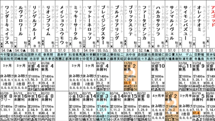 【アスゴッド】休み明け二戦目のここが勝負! 3/16阪神3R・出走確定