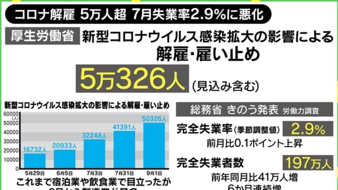 コロナ解雇5万人超え…若新雄純氏「仕事ができる優秀な人ほど非正規に」