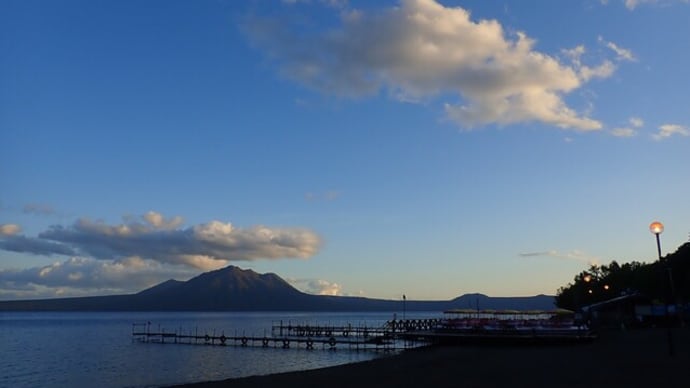 夕暮れ風景…支笏湖