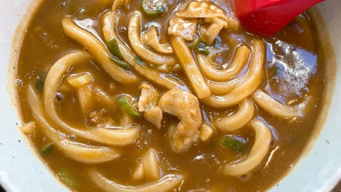 御成門「CoCo壱番屋」 カレーうどん 712円+ライス 105円