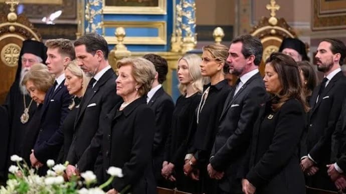 ギリシア元国王の追悼式