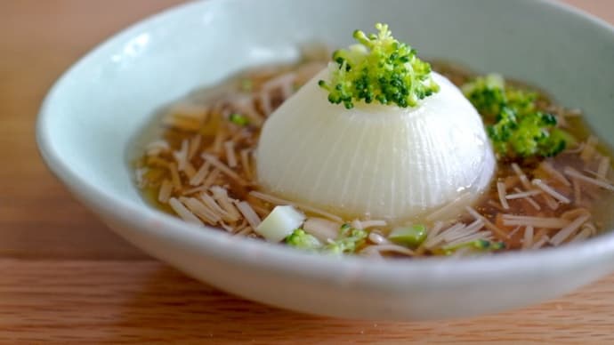 新玉ねぎのあんかけ☆