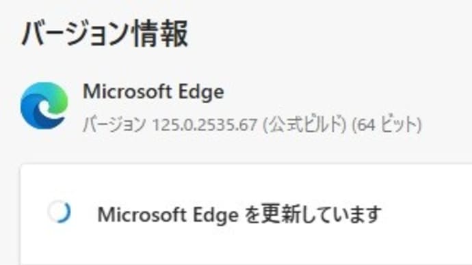 Microsoft Edge Stable チャンネルに バージョン 125.0.2535.79 が降りてきました。