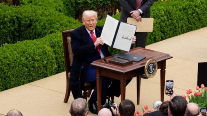 トランプ大統領 関税騒動の中「耐えてほしい」と国民に呼びかけ 「歴史的な」結果を約束