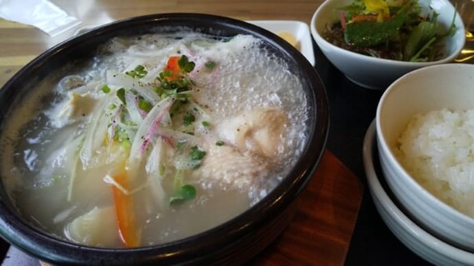 お昼はゴサリでハーフサムゲタンセットを食べました✌(1/23)