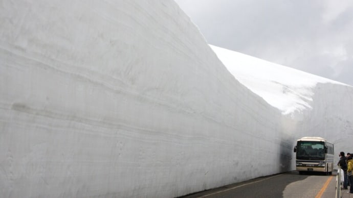 ●2008年5月13日　立山　雪の大谷　雪壁　