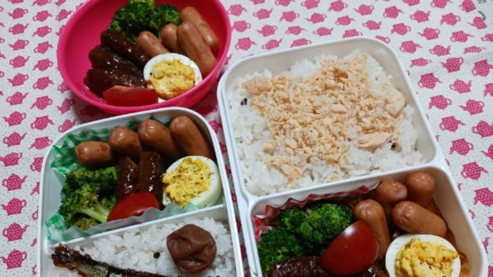 久しぶりに弁当3つ と キリン