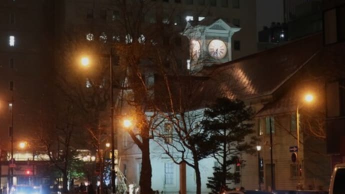 夜の時計台