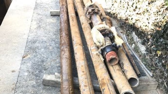 道路の水道管の撤去工事・・・千葉県水道局