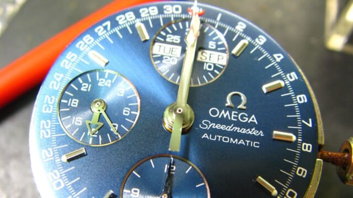 ジャガールクルト紳士物手巻き時計とオメガスピードマスター、モーリス手巻き時計を修理です