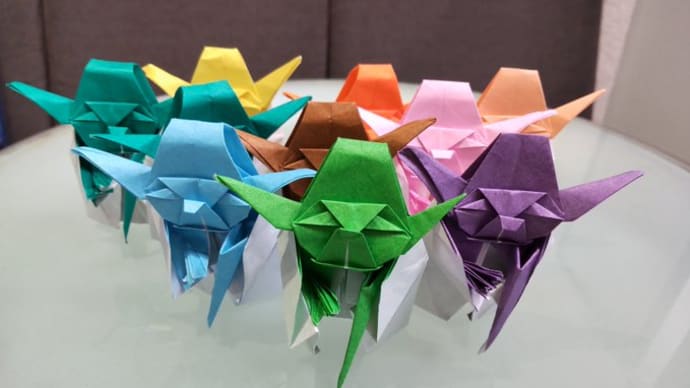 ヨーダを折ってると瞑想ぽくなってきた(千体ヨーダ(yoda)折り紙チャレンジ6年8月)