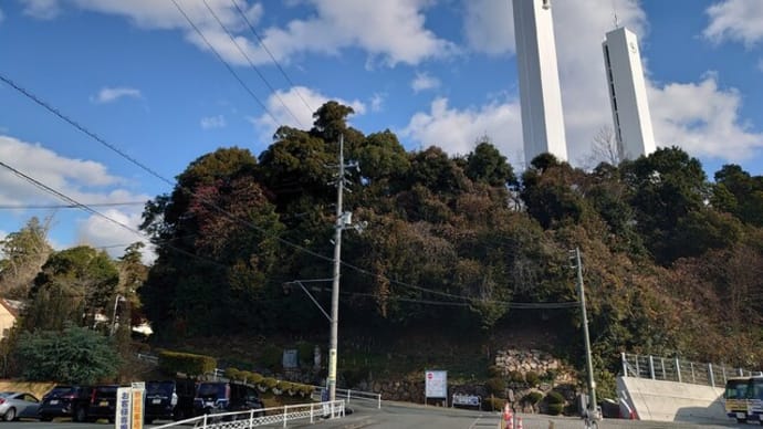 日本初のキリスト教会、24日イヴの静かな朝(山口市)